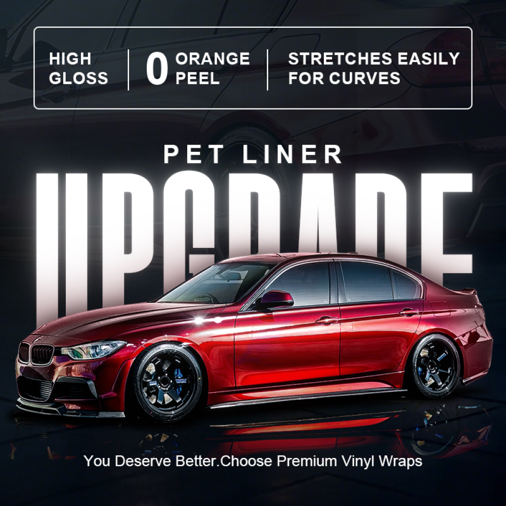 Ravoony Plus Super Gloss Chrome Black Vinyl Car Wrap