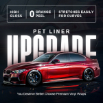 Ravoony Plus PET Satin Black Car Wrap
