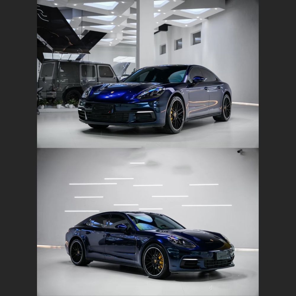 Ravoony Plus Gloss Midnight Blue Car Vinyl Wrap