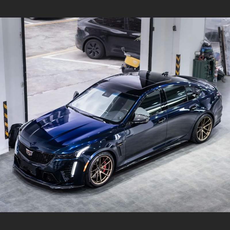 Ravoony Plus Gloss Midnight Blue Car Vinyl Wrap