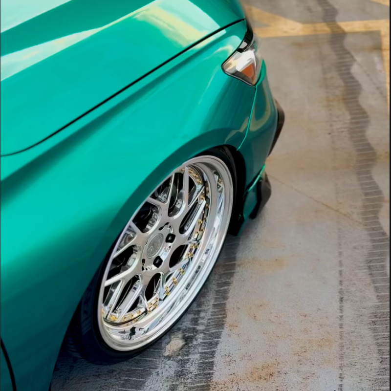 Ravoony Plus Metallic Paint Emerald Green Car Vinyl Wrap