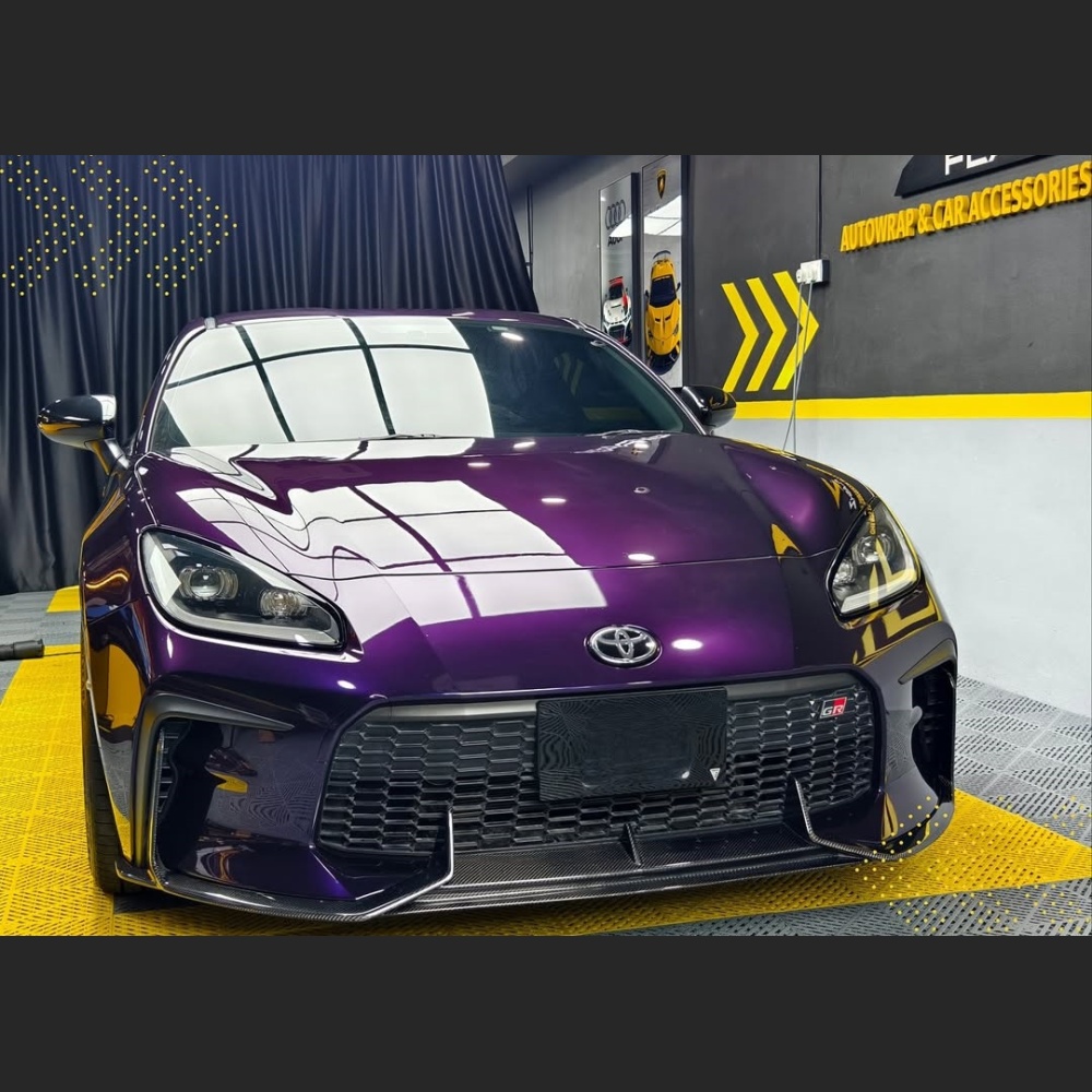 Ravoony Plus Gloss Ghost Midnight Purple Car Vinyl Wrap