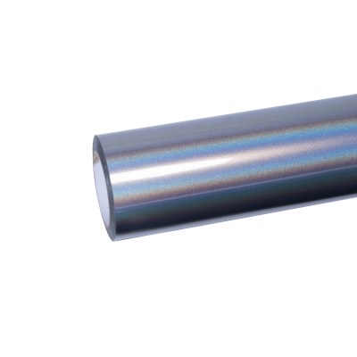 Ravoony Plus Ultra Gloss Iridescent Laser Silver Car Wrap 02
