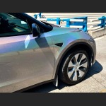 Ravoony Plus Ultra Gloss Iridescent Laser Silver Car Wrap