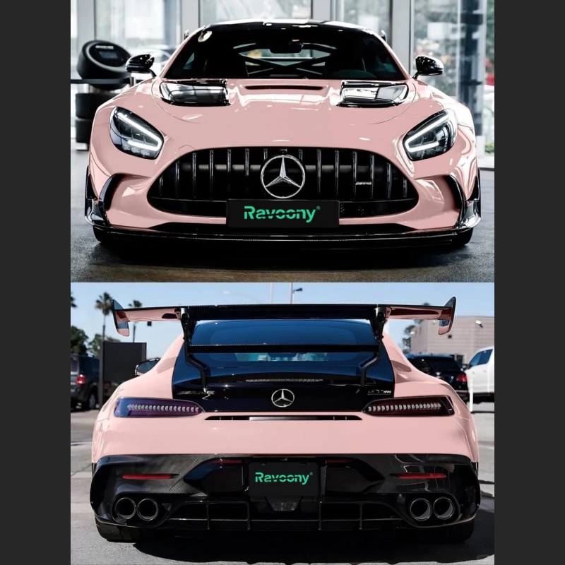 Ravoony Basic Gloss Lychee Pink Car Vinyl Wrap