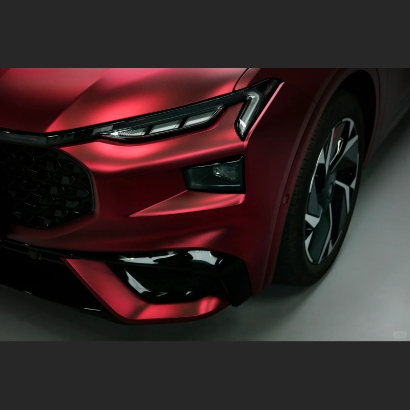Ravoony Basic Matte Chrome Romanee Red Vinyl Car Wrap