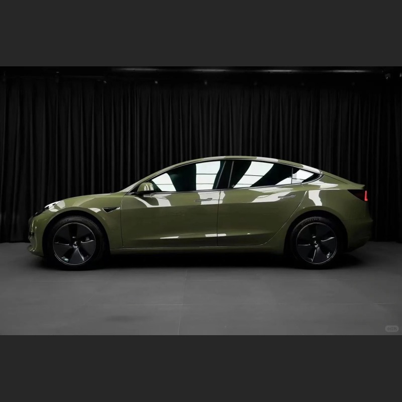 Ravoony Plus PET Gloss Aurora Green Car Vinyl Wrap