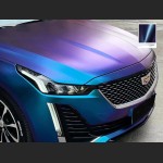 Ravoony Plus PET Matte Diamond Blue Purple Vinyl Wrap