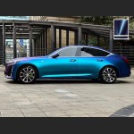 Ravoony Plus PET Matte Diamond Blue Purple Vinyl Wrap