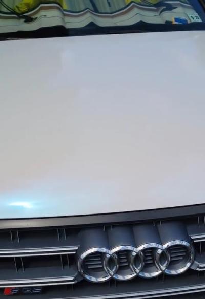 Ravoony Plus Glossy White to Blue Car Vinyl Wrap review Larysa Unrau 00