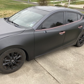 Ravoony Plus Matte Black Car Vinyl Wrap review Chris Athasn 00