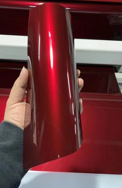 Ravoony Plus Liquid Metallic Dragon Blood Red Vinyl Car Wrap review Wil Ortiz 01