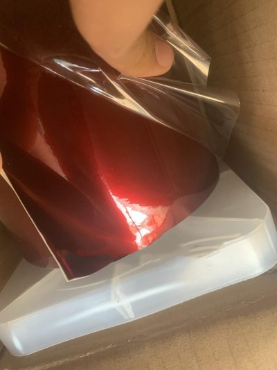 Ravoony Plus Liquid Metallic Dragon Blood Red Vinyl Car Wrap review Karen Clark 01