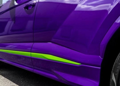 Ravoony Plus Glossy Explosion Purple Car Vinyl Wrap review Raith Simone R.S. Automobile GmbH 01