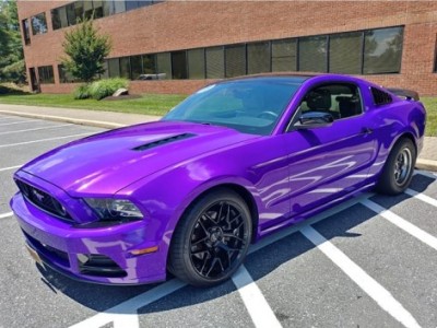 Ravoony Plus Glossy Explosion Purple Car Vinyl Wrap review Jimmie Allem