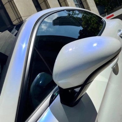 Ravoony Plus Glossy White to Blue Car Vinyl Wrap review Girma Kereyou 01