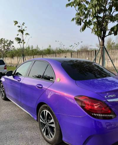 Ravoony Plus Glossy Explosion Purple Car Vinyl Wrap review Edmund Urbina