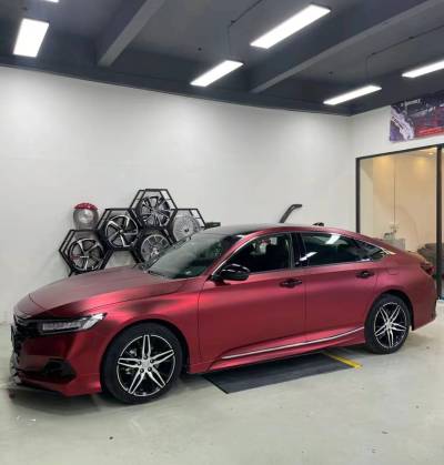 Ravoony Plus Matte Chrome Romanee Red Vinyl Car Wrap review Taylor 00