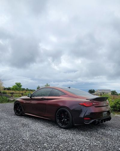 Ravoony Plus PET Gloss Color Shift Rainbow Drift Black Red Vinyl Wrap review Pam Bollo