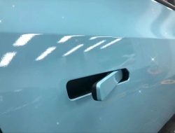 Ravoony Plus Glossy Crystal Light Blue Car Vinyl Wrap review Ramon Barraza 02