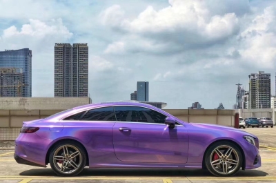 Ravoony Plus Glossy Laser Light Purple Car Wrap review Eric Keith 00
