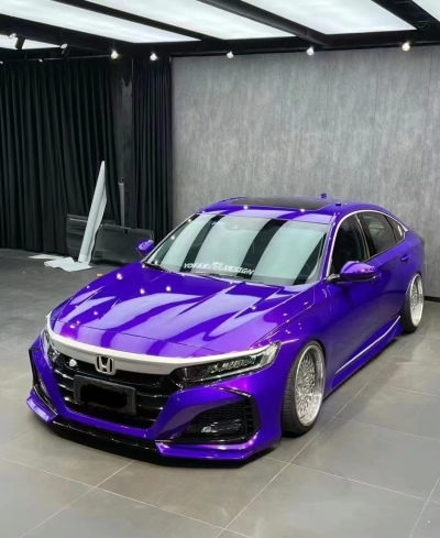 Ravoony Plus Glossy Explosion Purple Car Vinyl Wrap review Cash Sanford