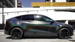 Ravoony Plus Glossy Laser Black Car Vinyl Wrap review Nathan Murphy 02