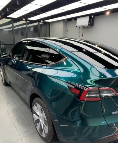   Ravoony Plus Glossy Royal Green Vinyl Car Wrap review Furkan Tuna 01