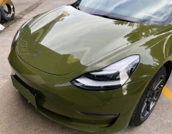 Ravoony Plus Audi Gloss Army Green Vinyl Car Wrap review skuu sanders 02