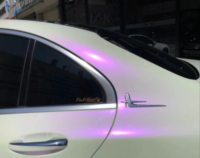 Ravoony Plus Glossy White to Purple Vinyl Car Wrap review Tommaso Vincenti 02