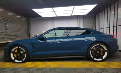 Ravoony Plus Glossy Porsche Deep Blue Car Vinyl Wrap review Javon Meyers 01