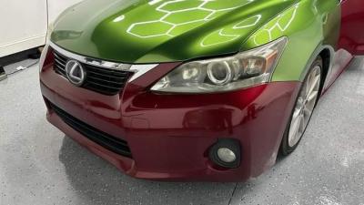 Ravoony Plus Glossy Metallic Mamba Green Car Vinyl Wrap review Michelle Chow 00