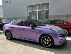 Ravoony Plus Twin Candy Grey Purple Color Fliper Car Wrap review Jayden Silver