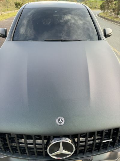 Ravoony Plus Matte Diamond Black Green Car Wrap review Michelle Ubrey 01