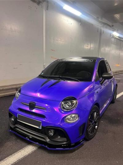 Ravoony Plus Glossy Explosion Purple Car Vinyl Wrap review Marbella Castillo 01