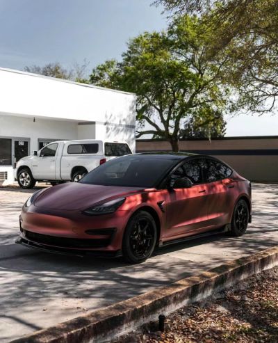 Ravoony Plus Matte Chrome Romanee Red Vinyl Car Wrap review Martina Hojová 00