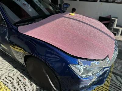 Ravoony Plus Super Glitter Pink Car Vinyl Wrap review Cullen Anderson 01