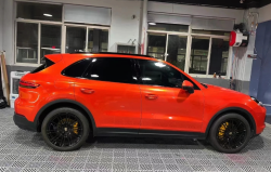 Ravoony Basic Glossy Metallic Paint Fire Red Vinyl Car Wrap review Megan Wiesner
