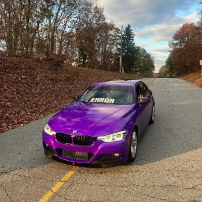 Ravoony Plus Glossy Explosion Purple Car Vinyl Wrap review Hunter Radychewsky 00