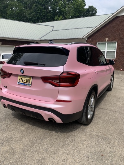 Ravoony Plus Pure Metal Cherry Pink Car Vinyl Wrap review KJ 03