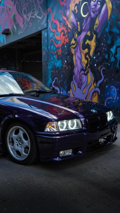 Ravoony Plus Gloss Midnight Purple Car Vinyl Wrap review Tamara Spikes 01