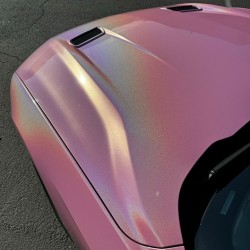 Ravoony Plus Glossy Laser Pink Car Vinyl Wrap review Willber Orellana 01