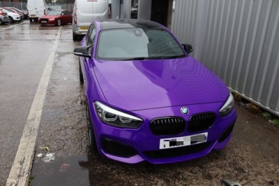 Ravoony Plus Glossy Explosion Purple Car Vinyl Wrap review Ivan Jimenez