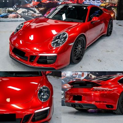 Ravoony Basic Gloss Metallic Vampire Red Vinyl Car Wrap review Tanio gospodinov