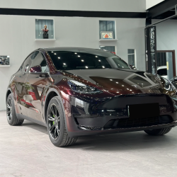 Ravoony Plus Glossy Diamond Black Red Vinyl Car Wrap review Jeffery Norton