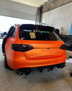 Ravoony Plus Ultimate Flat Orange Car Vinyl Wrap review West Coast 05