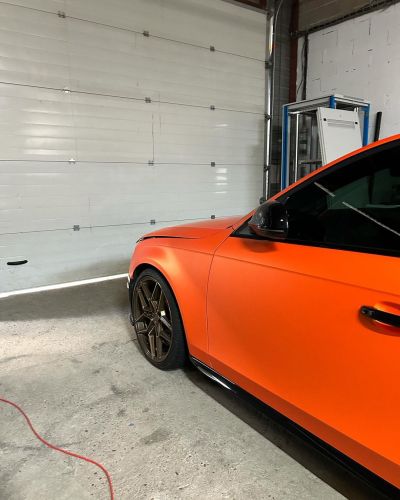 Ravoony Plus Ultimate Flat Orange Car Vinyl Wrap review West Coast 03