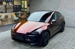 Ravoony Plus PET Gloss Color Shift Rainbow Drift Black Red Vinyl Wrap review virginia flores