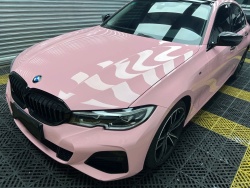 Ravoony Plus PET Gloss Crystal Peach Pink Car Vinyl Wrap review Julio jauregui