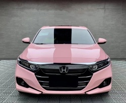 Ravoony Plus PET Gloss Crystal Peach Pink Car Vinyl Wrap review Aaron Harris 01